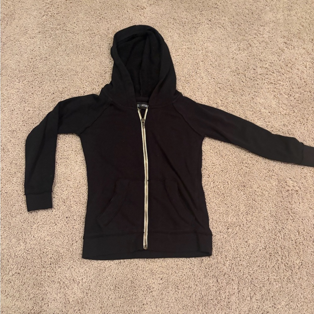 Vintage Havana kids black Zip-Up sweatshirt Size 4t